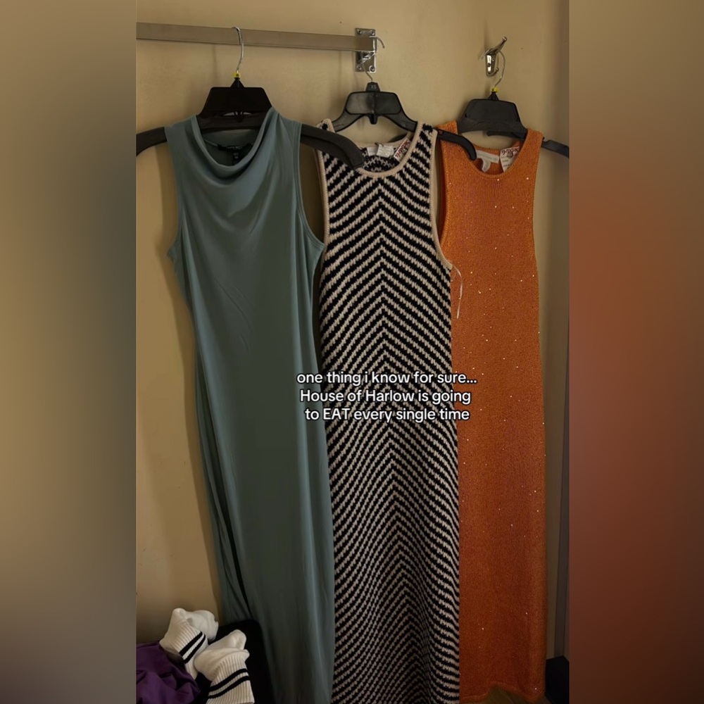 ORANGE house of harlow 1960 sequin dress